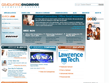 Tablet Screenshot of graduatingengineer.com